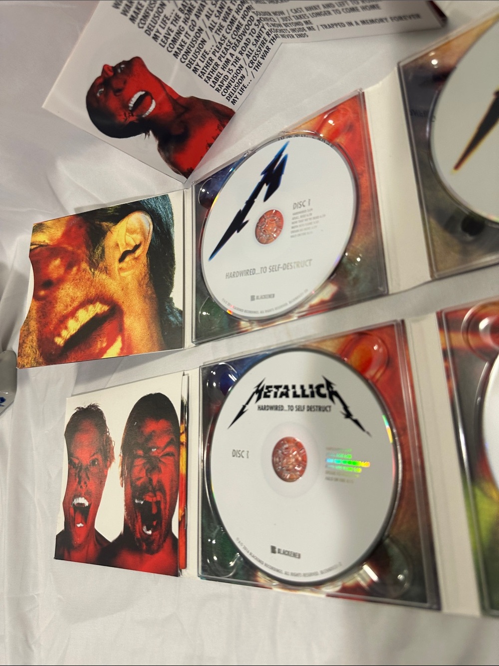 Metallicc Hardwired... to Self-Destruct CD - White Disc, Multi-Color Artwork